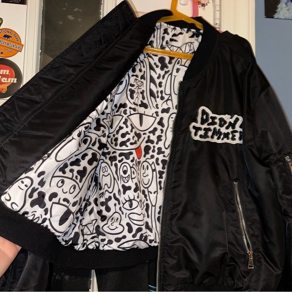 DION TIMMER SQUIGGLES BOMBER JACKET SIZE S